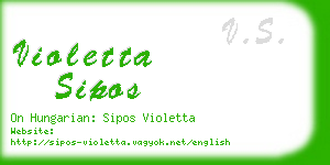 violetta sipos business card